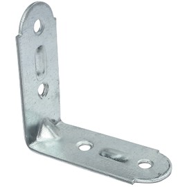 AERZETIX - C50402 - Set of 20 - Mounting bracket symmetrically perforated reinforced - Mounting support right angle - 60 x 60 x 25 x 2 mm - Made of galvanised steel