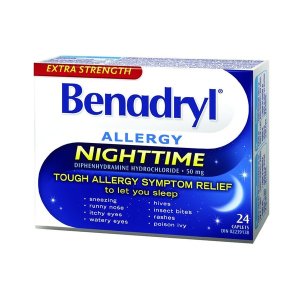 Benadryl EXTRA STRENGTH BENADRYL (50MG), 24CP-Nighttime
