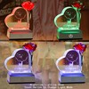 XuanMingyuan Crystal Heart Shaped Rose Deer Creative Home Decoration for