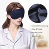 LILYSILK 100% Pure Silk Sleeping Mask Blindfold Natural Silk Filled