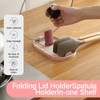Zerquell Pot Lid Holder, Cooking Spoon Holder, Multifunctional Kitchen Utensil
