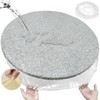 WANDGU Transparent Tablecloth Round: Round Elastic Tablecloth with Elastic Band,