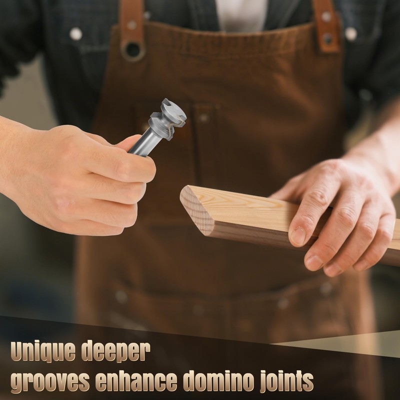 Domino Tenons Route Bits 1/2" Shank- 5mm, 6mm, 8mm, 10mm,