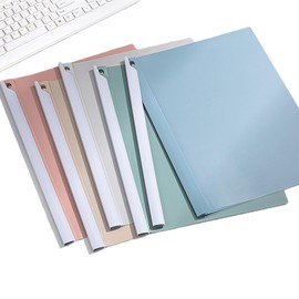 LIMEQKI Thermal Binding Covers A4, Application Folders, Pack of 5, Binding Capacity, Transparent PVC Heat Binding Cover and PP Back, Gradient Colours