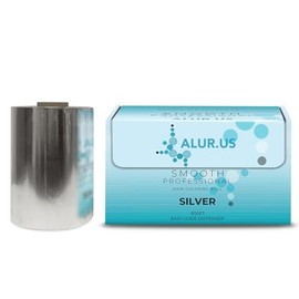 Alur.Us Silver Roll Aluminum Foil, Hair Foils For Highlighting, Hair Color, Blade on box for Easy Dispensing - Medium, Smooth 800ft