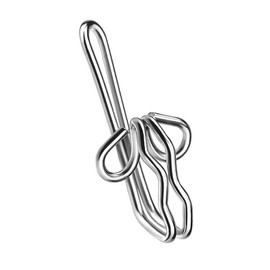 fiXte® Heavy Duty Metal Curtain Drapery Hooks (100 Pack) Curtains, Drapes, Pencil Pleats