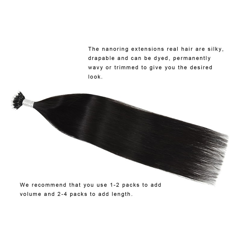 Nanoring Extensions Real Hair Nano Ring Real Hair Extensions 50