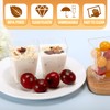 RAIHOMKIT 50 PACK Dessert Cups with Lids and Gold Spoons,5