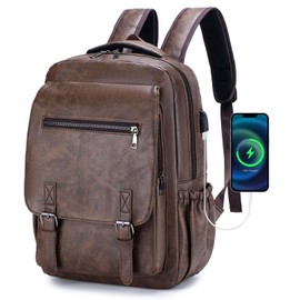 SUCIKORIO 40x30x15 British Airways Travel Backpack Underseat Cabin Bag Luggage KLM Jet2 Waterproof PU Leather Travel Rucksack Cabin Size for Plane Hand Luggage 14 Inch Laptop Backpack For Womens, Mens