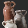 Ceramic Vases Set of 3, Neutral Rustic Farmhouse Vase with