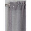 Tyrone Textiles Ltd Jewel Grey Diamante Voile Panel (Drop -
