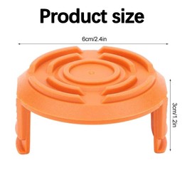 MOECSHSY WA6531 Trimmer Spool Cover Cap,Durable Spool Cap for Worx Compatible with WG150-180 Spool Cover Caps Replacement for Qualcast CGT183A CGT18LA1 and Mac Allister MGTP18Li 2 PCS