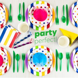 PLASTICPRO 400 Pack Disposable Christmass Green Cutlery Plastic Utensils Assorted Colored Cutlery Combo Set Forks Spoons Knives Silverware, Green Plastic Cutlery for Parties