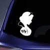 Bargain Max Decals Snow Princess Silhouette Sticker Decal Notebook Car