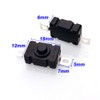 Gebildet 20Pcs Self-Lock Push Button Switch KAN-28 for Flashlight SMD