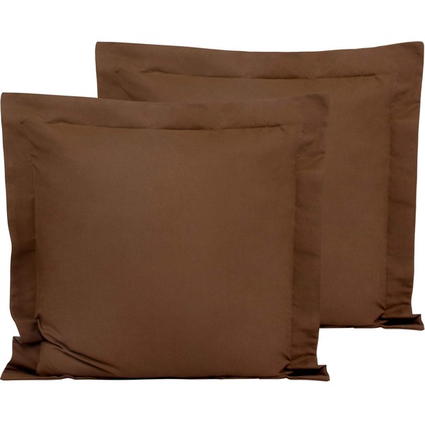 FLXXIE Microfiber European Pillow Shams Set of 2, Fade, Wrinkle