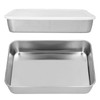 QANYEGN Stainless Steel Deep Baking Pan, Square Baking Brownie Pan
