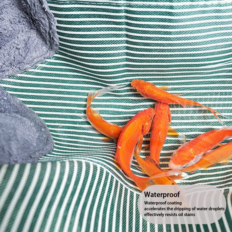 V-shine Women Kitchen Apron with Hand Wipe Pockets Adjustable Neck