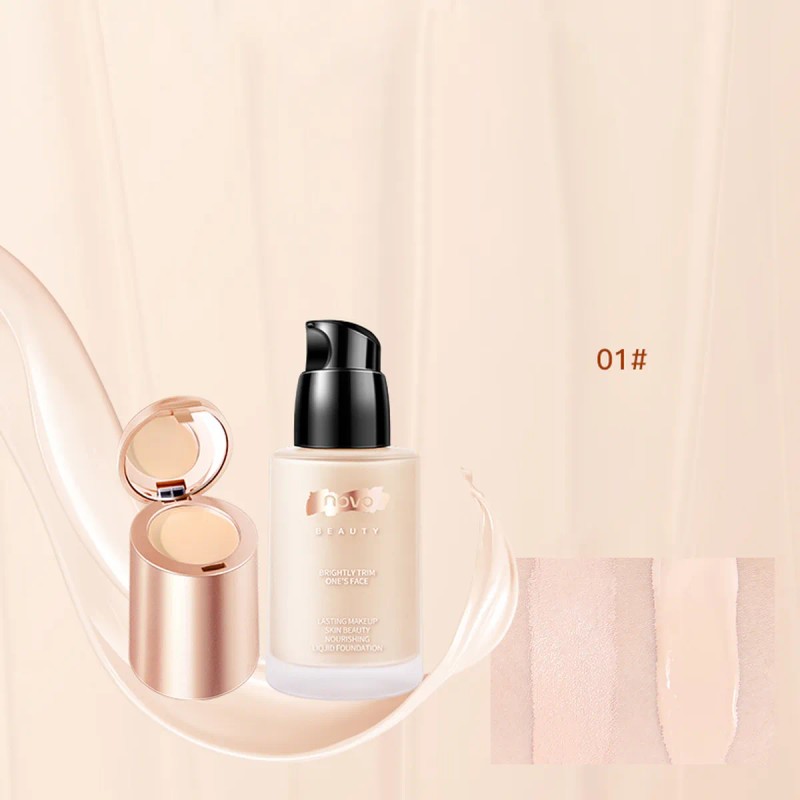 Base De Maquillaje Cremoso Líquido Y Corrector 2 En 1