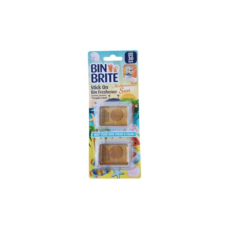 Stick On Bin Freshner Coconut, Jasmine, Pineapple & Musk (Mediterranean