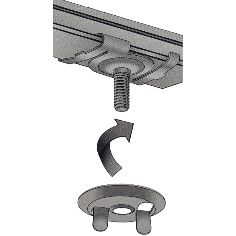 Suspended Ceiling Grid Mounting Clips – 4 Pack for Mounting