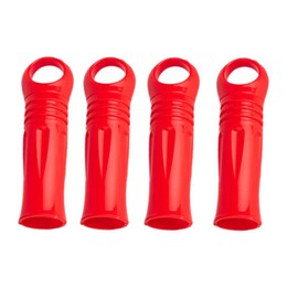 NentMent 4 Pack 25mm / 1inch Broom Handle End Cap Mop Rod Reaching Pole Handle Grip Clothesline Stick Sleeve Replacement Head Grips for Mop Handles Tube Tail Hanger Repair Parts