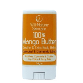 100% Organic Whipped Mango & Calendula (Body Butter Stick) 14g,WithNature Skincare