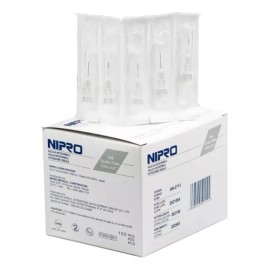 Nipro Aguja Hipodermica 27g X 1/2  Nipro Caja/100 Pzs