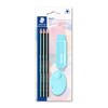 STAEDTLER 61 SBK3 PA Noris pastel stationery set with 3