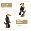 Cabilock Realistic Toucan Figurine Desktop Toy Positive Office Present Home