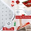 Bribay 4 Piece Christmas Shower Curtain Sets, Christmas Deer Pine