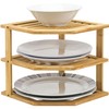 Taylor & Brown Bamboo 3 Tier Corner Shelf Unit Kitchen