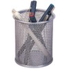 Q-Connect Mesh Pen Pot Silver KF00846