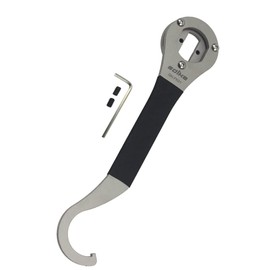 2PCS Bicycle Bottom Bracket Spanner Wrench, Bike Lock Ring Remover Tail Hook Spanner Headset Removal Tool Multi Repairing Wrench