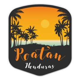 Squiddy Roatan Honduras - Vinyl Sticker for Car, Laptop, Notebook (5" Tall)