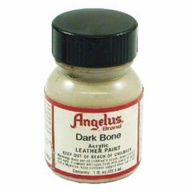 Angelus Acrylic Leather Paint, 1 Ounce, Dark Bone