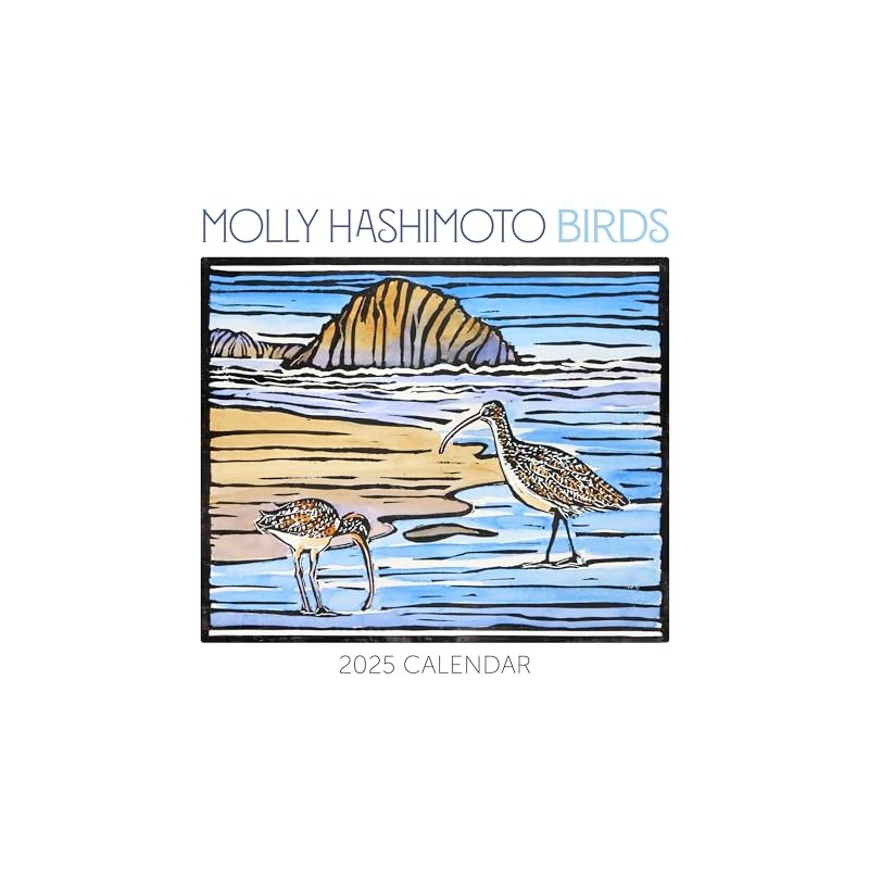Molly Hashimoto: Birds 2025 Wall Calendar