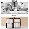 12Pcs Packing Travel Cubes for Suitcase Luggage Organizers with 5