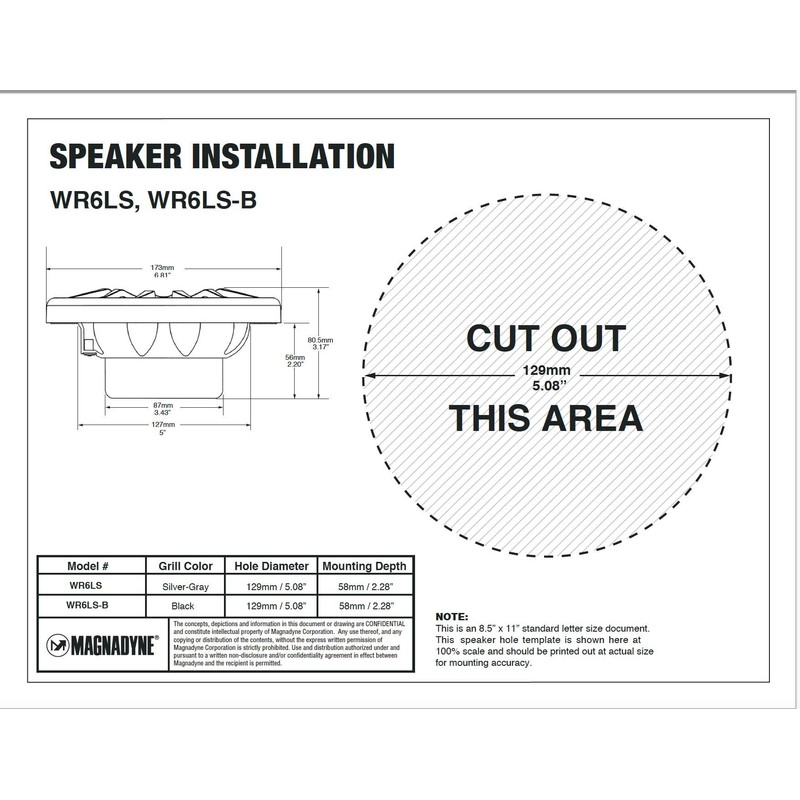 Marine Audio Speakers, 80 Watts, 6.5 Inch, Water Resistant, UV-Resistant,