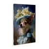 Stupell Industries Dog with Fashionable Hat Canvas Wall Art, design