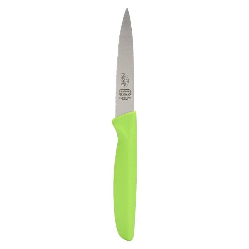The Kosher Cook Parve Green Kitchen Knife - 4” Steak