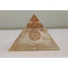 BHHROOM Selenite Crystal Orgone Pyramid E-Energy Protection 60-70MM