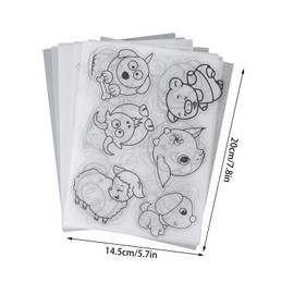 ａ aternee 18x Heat Shrink Sheets, 10 Earring Hooks Shrink Paper Crafts for Scrapbook,Keychains,Handmade Craft