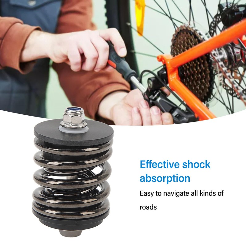 Bicycle Rear Wheel Shock Absorber, Steel Technical Plastics Rear Wheel