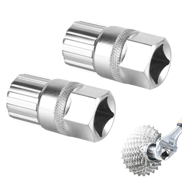 GEU 2Pcs Bicycle Freewheel Remover Carbon Steel Cassette Removal Tool