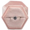 Giftop Equal Hexagon Velvet Single Ring Box for Engagement Proposal