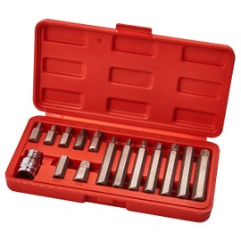 Amtech I8550 15 Piece Hex bit and Socket Set