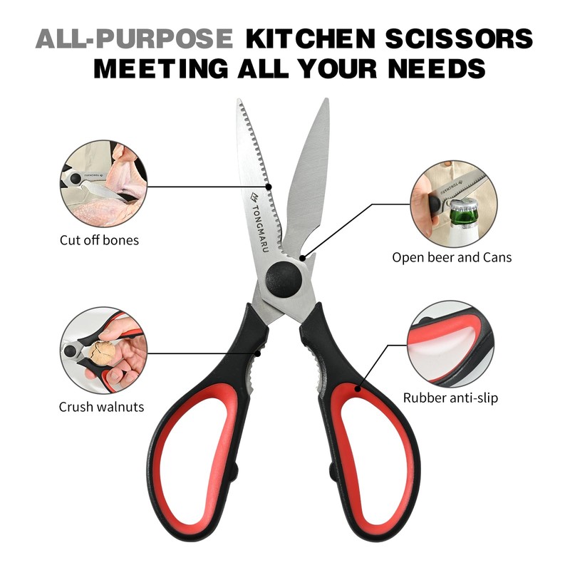 Kitchen Cooking Shears Heavy Duty Kitchen Scissor with, Detachable, All