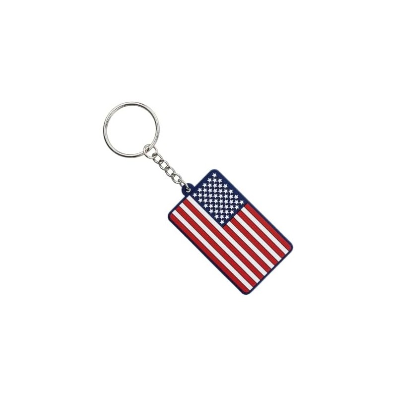 Great 1 Products PVC American Flag Keychain