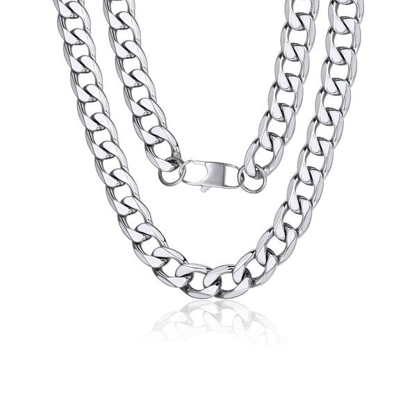ChainsPro Men's Classic Cuban Curb Chain Necklace Hip Pop for
